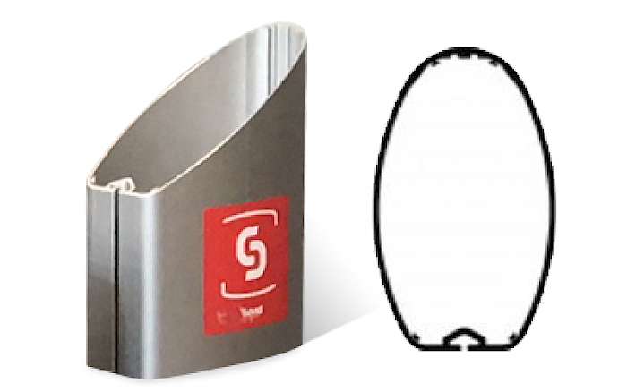 Mast Section:
Dimensions: 144x240 mm
Weight:7.4 Kg/m
Inertias: 712x1942 cm4